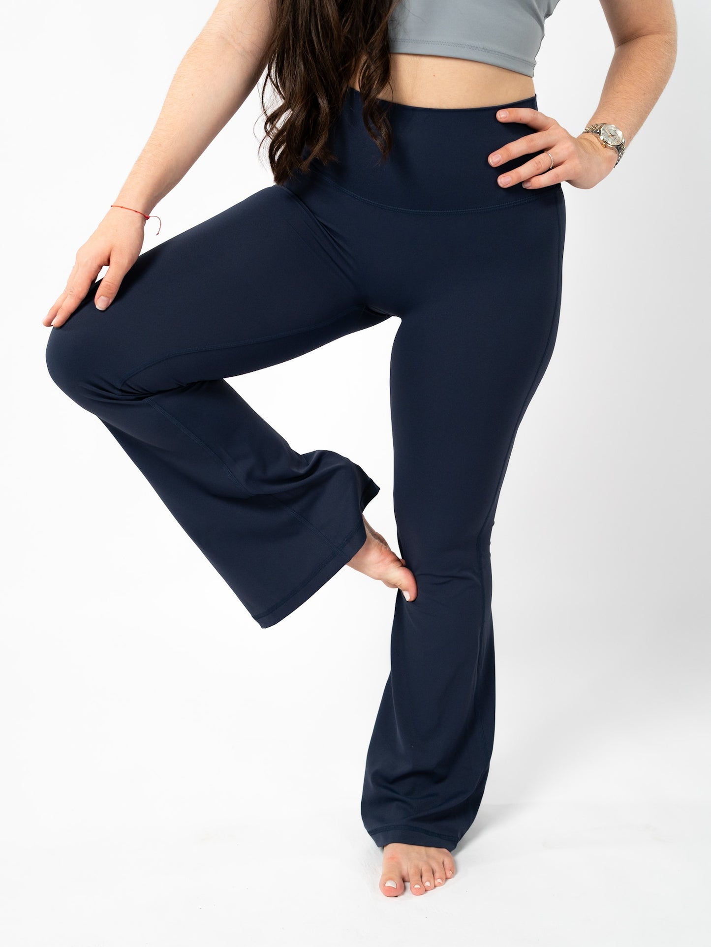 Flare Legging: Azul