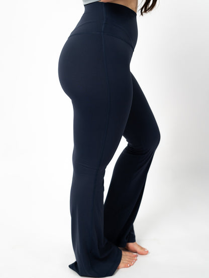 Flare Legging: Azul