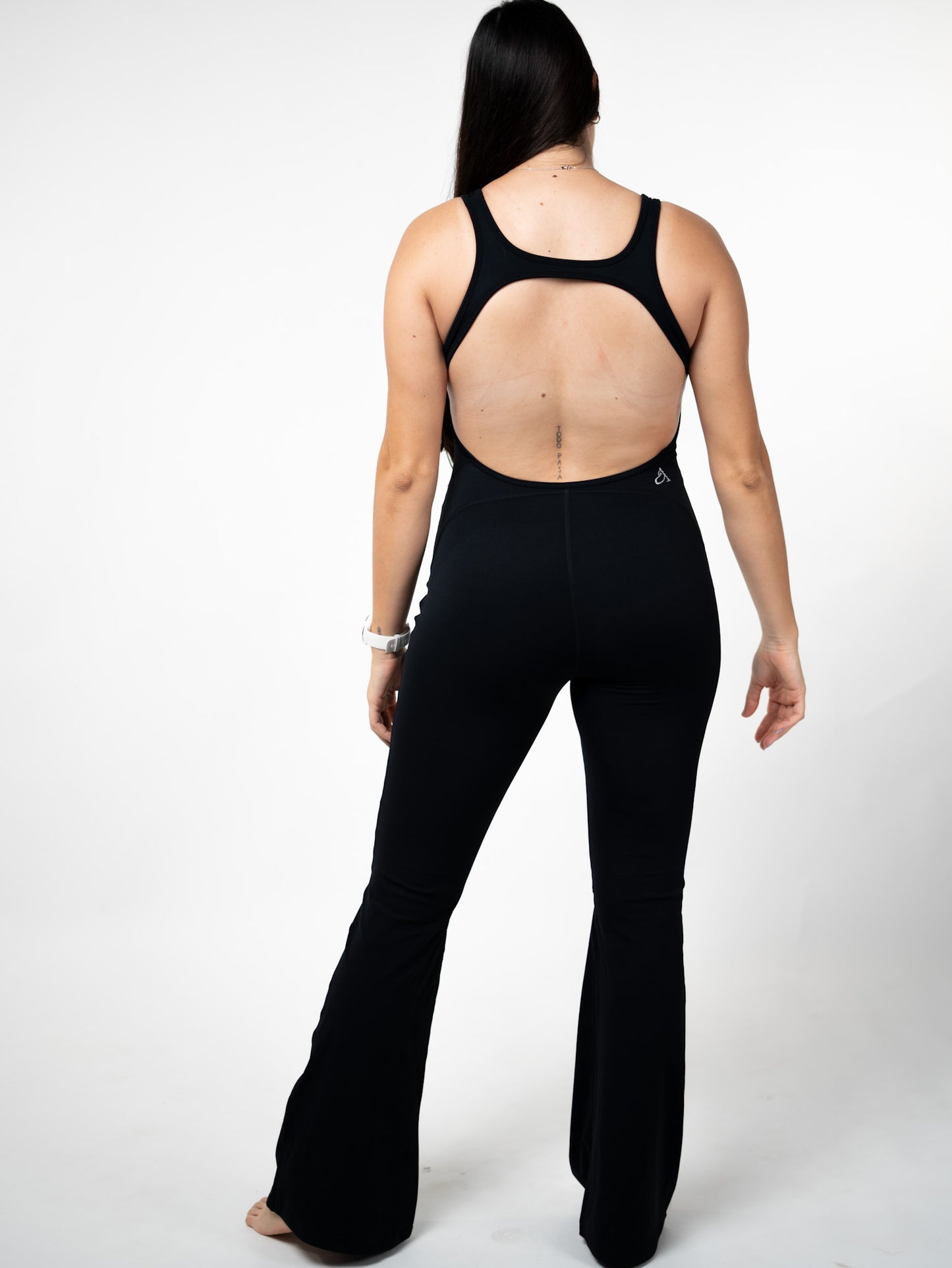 Flare Jumpsuit: Negro