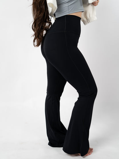 Flare Legging: Negro